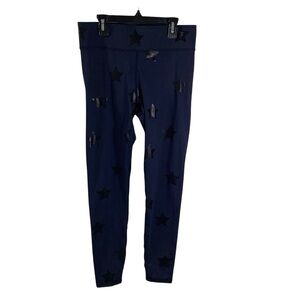 Terez Star Print Uplift Leggings in Navy